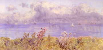 ジョン・ブレット Painting - ブリストル海峡 ウェールズ海岸の風景から ブレット・ジョン